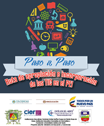 revista  Cartilla Ruta de apropiación e incorporación de uso de las TIC en el PEI 