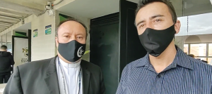 Alcalde del municipio de Guarne y el rector de la UCN.