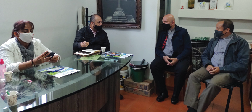 Reunión con directivos de la UCN y sacerdotes de la Diócesis de Santa Rosa de Osos.