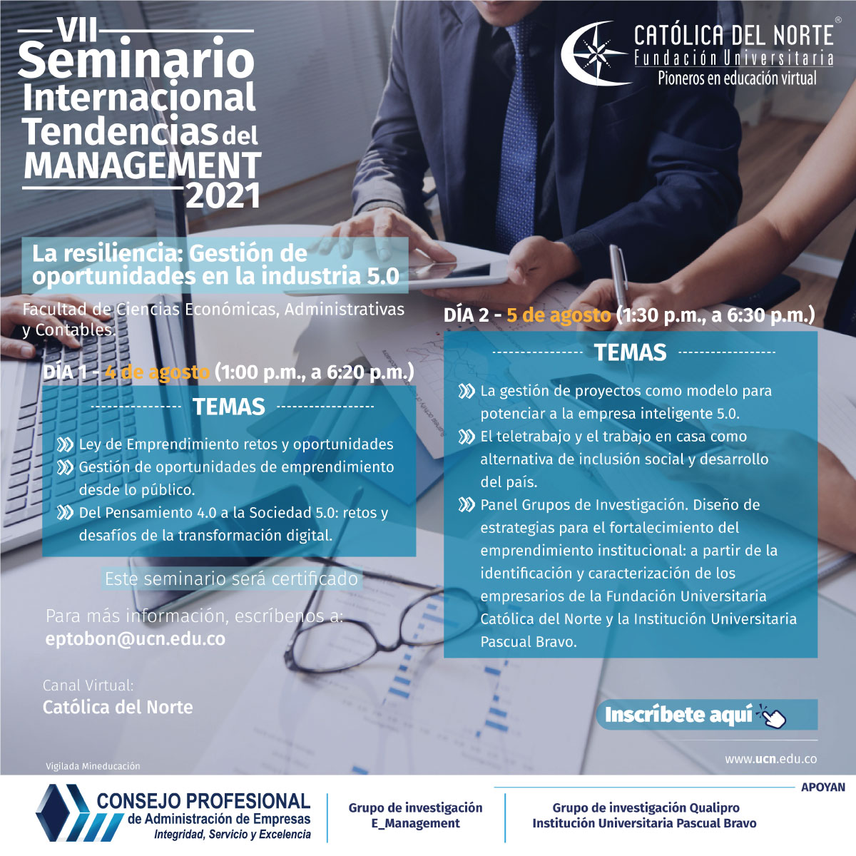 Invitación VII Seminario Internacional Tendencias del Management