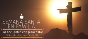 Imagen de Jesucristo y dos ángeles.