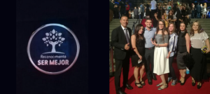 Ceremonia de reconocimiento al Cibercolegio en premios SER MEJOR.