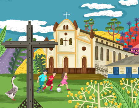 Ilustración corregimiento El Aro, Ituango.