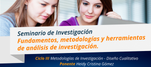 Banner seminario de investigación