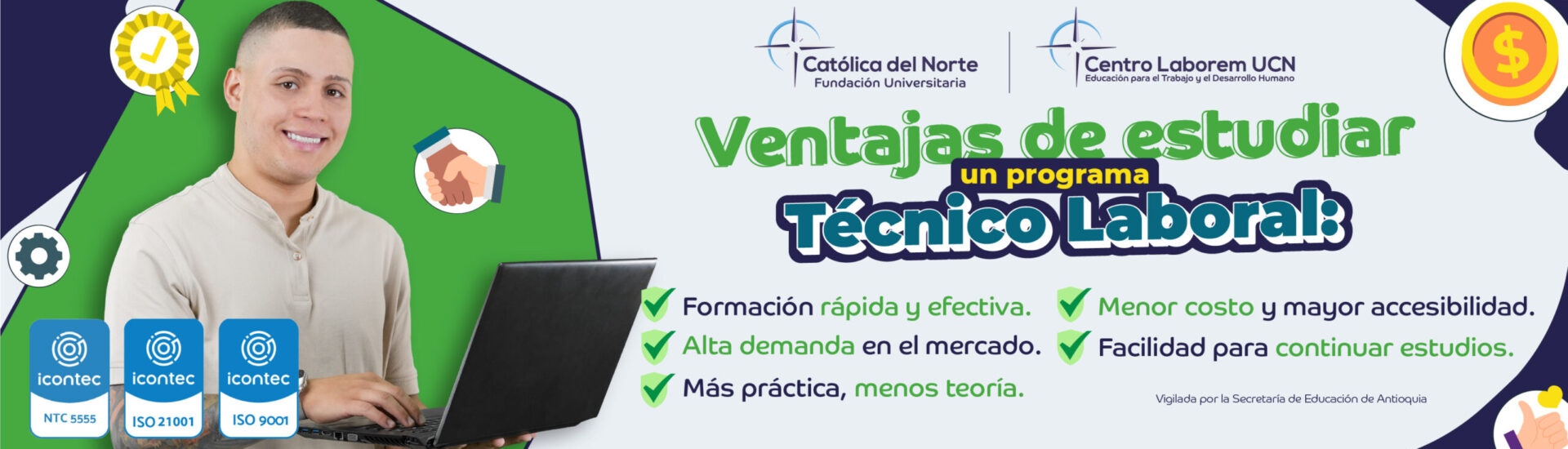Banner_Ventajas Banner: ventajas de estudiar un programa técnico laboral.