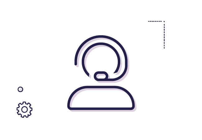 Ícono operador de call center