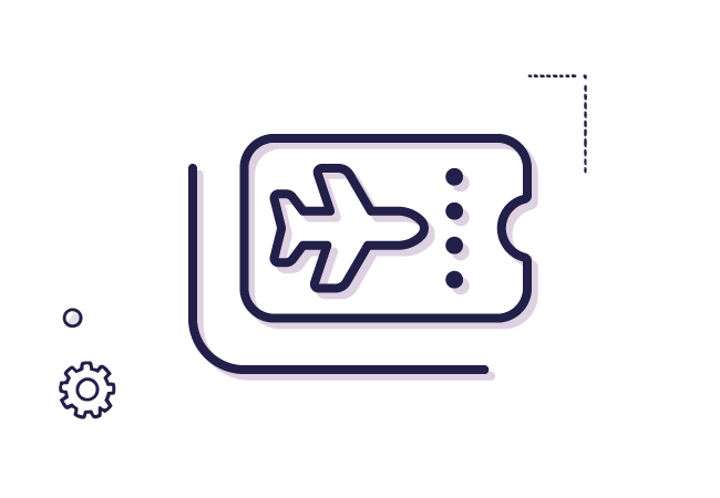 Ícono Tiquete de avión