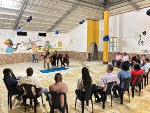 Presentación de chirimía durante el encuentro cultural en Quibdó.