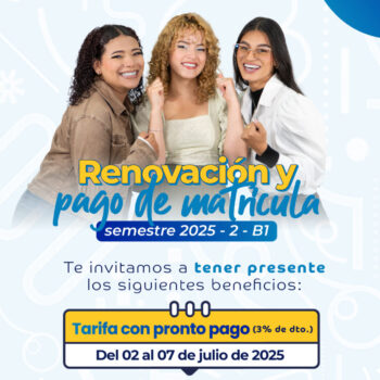 Renovación y pago de matrícula para el semestre 2025-2