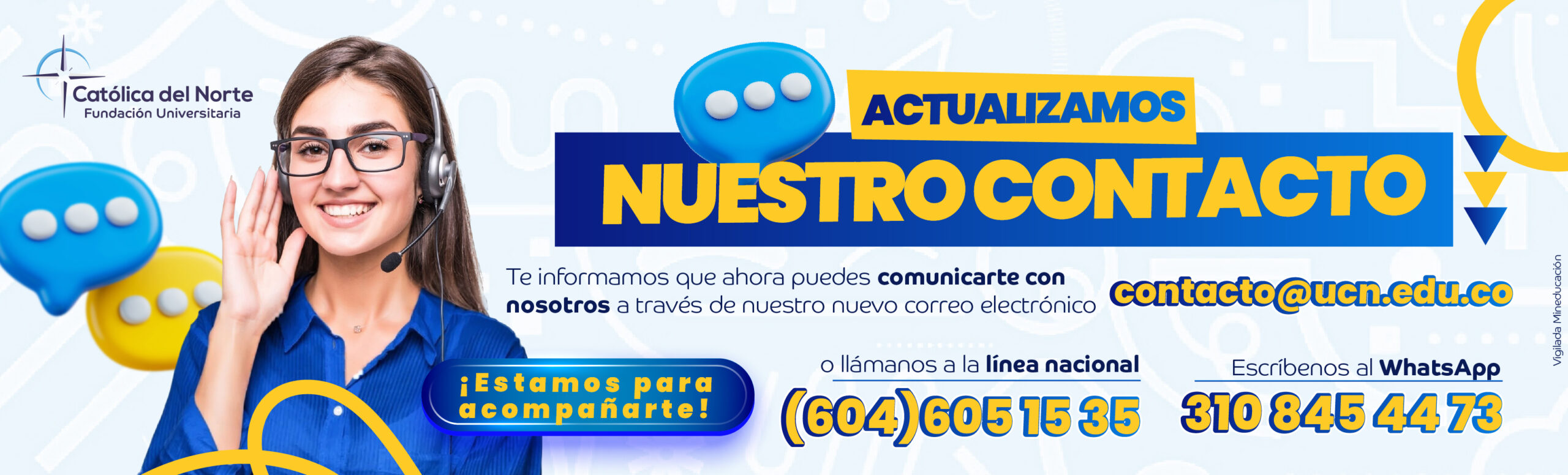 Actualizamos nuestros canales de contacto.