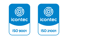 Sellos de calidad ICONTEC que reflejan el compromiso institucional con la calidad educativa.