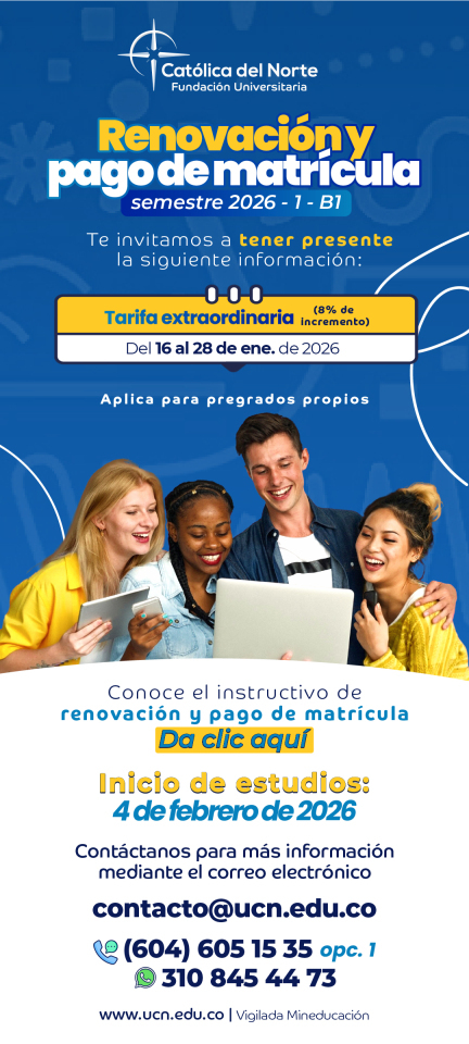 Ventana Modal con información sobre matrículas 2026