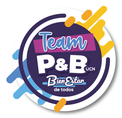 Logo Team P&B del área de Pastoral & Bienestar.
