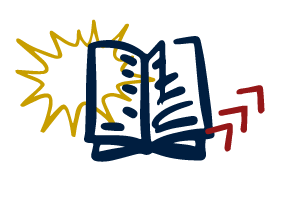 Ícono de un libro abierto.