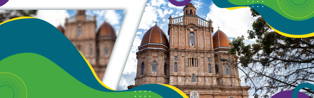 Basílica menorSeñor de los Milagros en el parque principal del municipio de San Pedro, Antioquia.