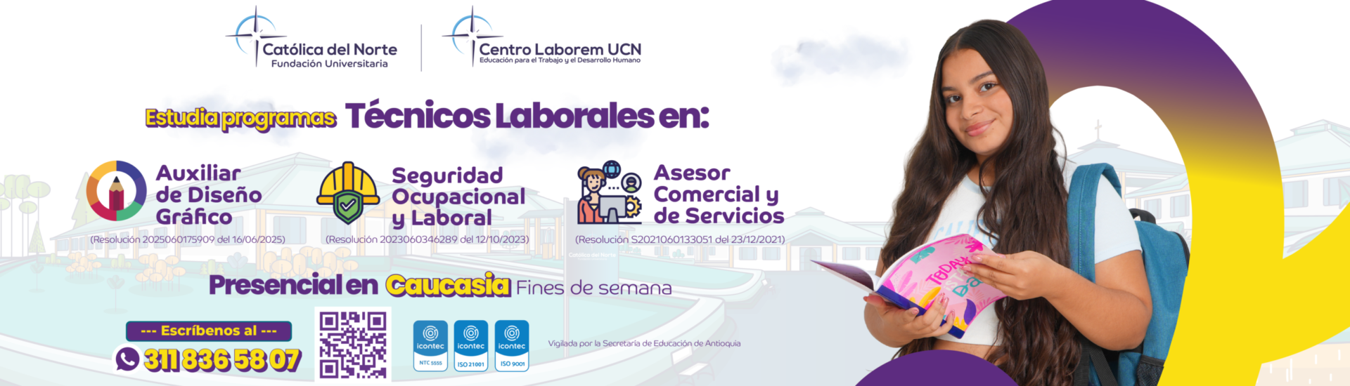 Oferta de programas técnicos laborales por parte del Centro Laborem en el municipio de Caucasia.