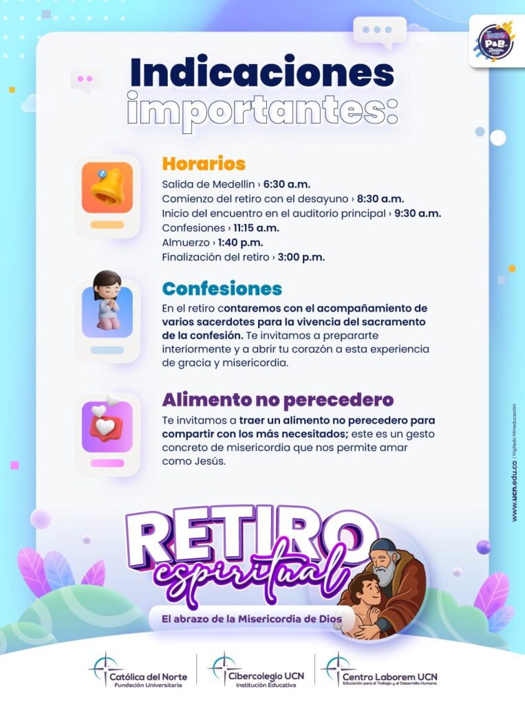 Indicaciones Retiro Espiritual UCN