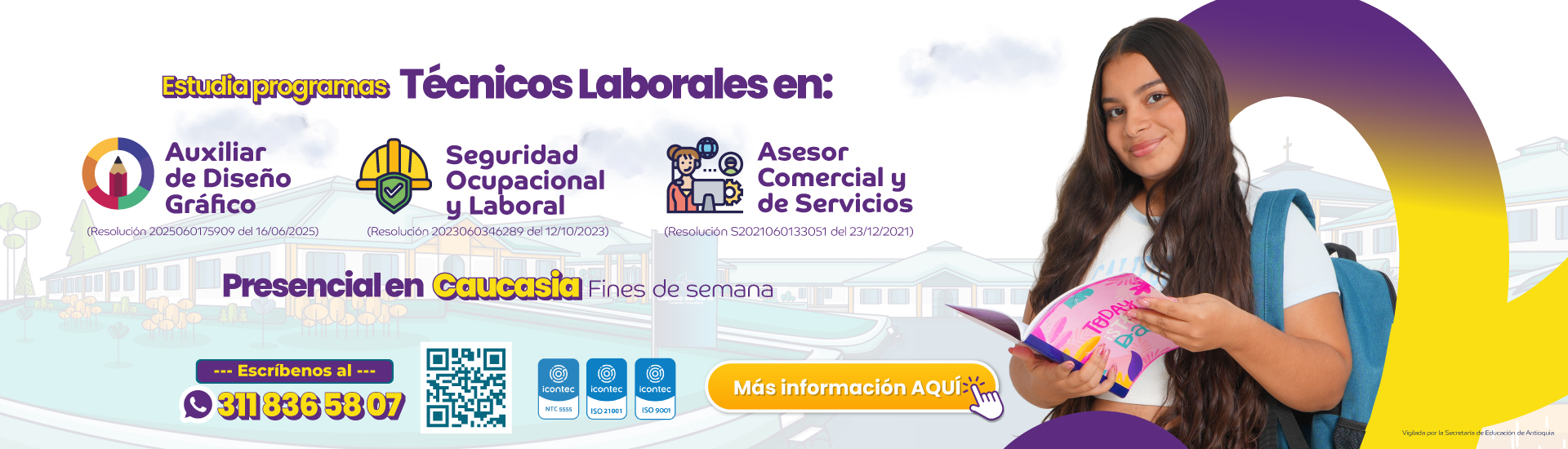 Oferta de programas técnicos laborales por parte del Centro Laborem en el municipio de Caucasia.