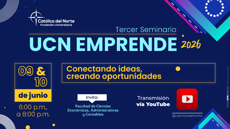 Imagen informativa sobre tercer seminario UCN Emprende