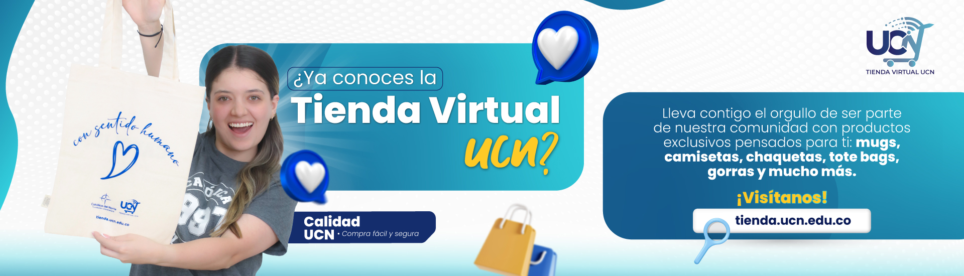 Banner de información y acceso a la Tienda Virtual UCN.