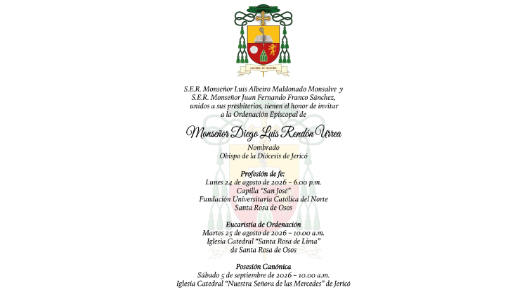UCN 88 Fundación Universitaria Católica del Norte Ordenación Episcopal de Monseñor Diego Luis Rendón Urrea